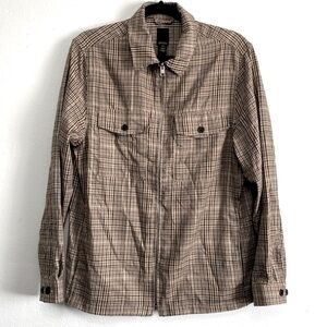 H&M Plaid Zip-Up Front Jacket